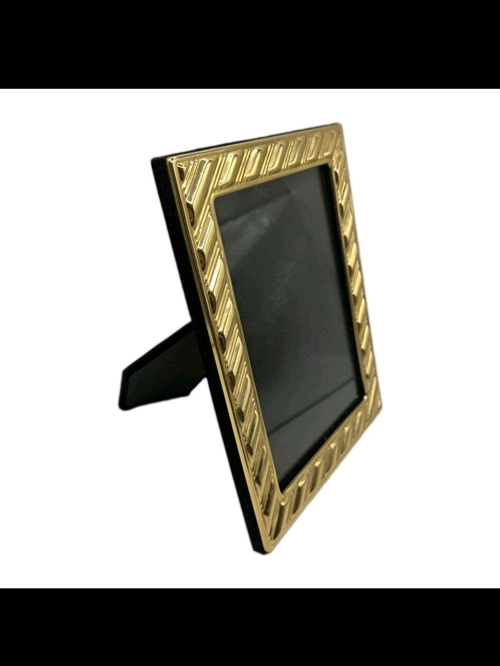 Vintage MCM Brass Goldtone Picture Frame Decorative - Unbranded